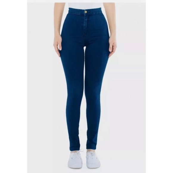 American Apparel High Waist The Easy Jean in Dark Wash Size Medium - Picture 1 of 11